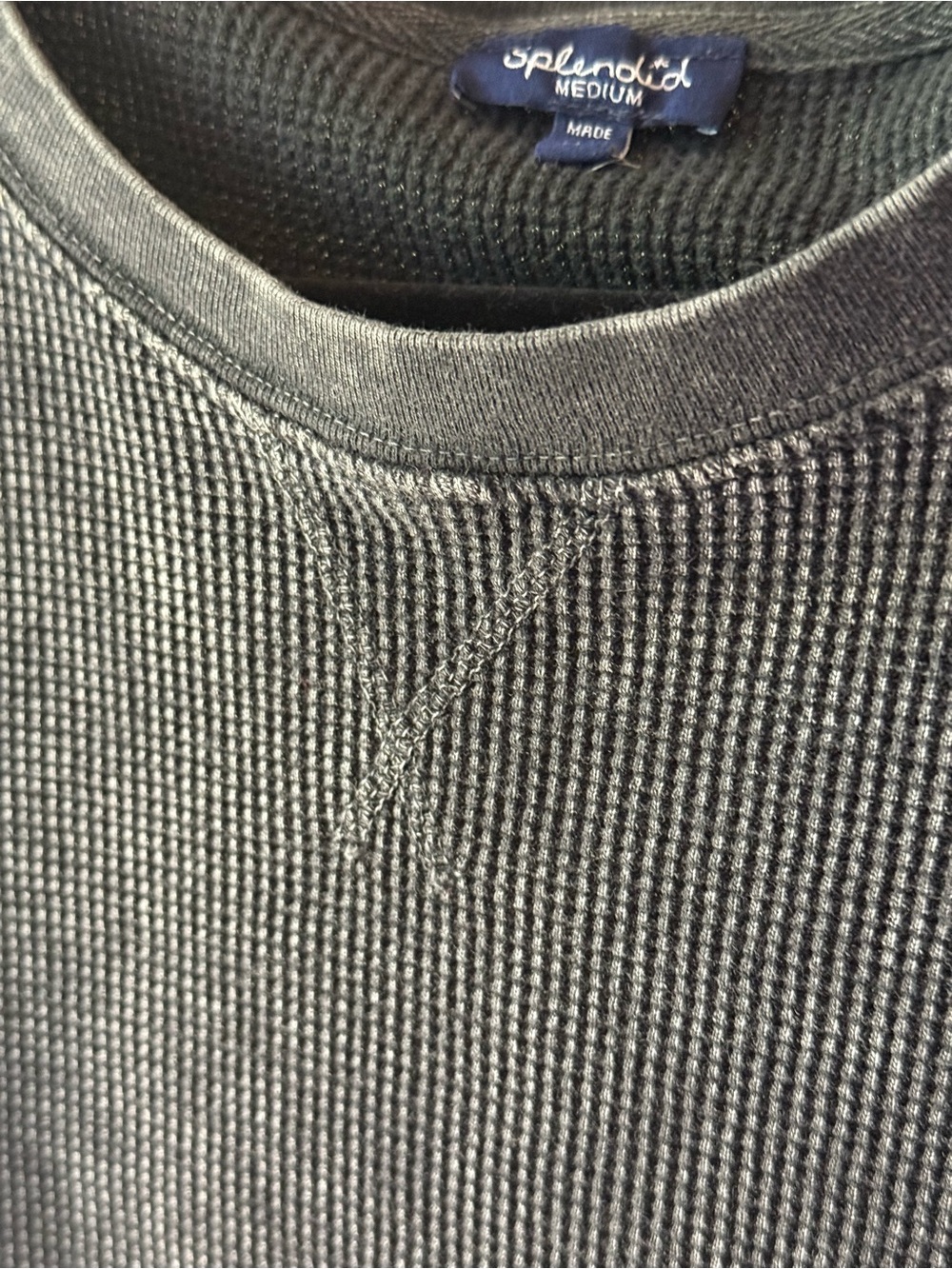 Splendid Thermal Crop Long Sleeve Top - Picture 2 of 4